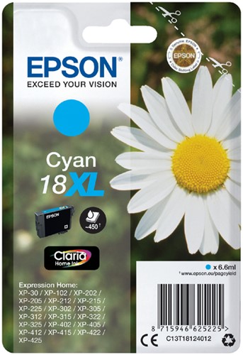 Inktcartridge Epson 18XL T1812 blauw