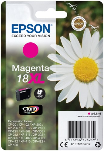 Inktcartridge Epson 18XL T1813 rood