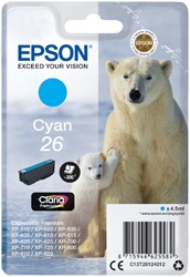 Inktcartridge Epson 26 T2612 blauw