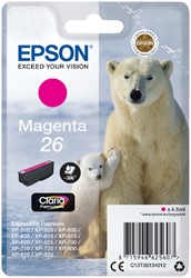 Inktcartridge Epson 26 T2613 rood