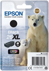 Inktcartridge Epson 26XL T2621 zwart HC