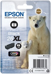 Inktcartridge Epson 26XL T2631 foto zwart