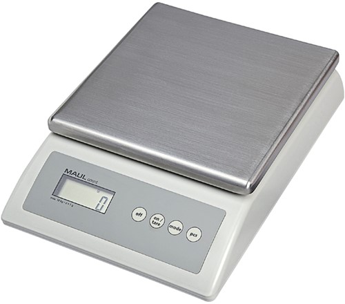 Pakketweger MAUL Count 10kg metalen plateau 17x17.5cm 220V + batterij grijs