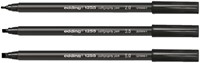 Kalligrafiepen edding 1255 zwart 3 lijndiktes 2.0 - 3.5 - 5.0mm blister à 3 stuks-1