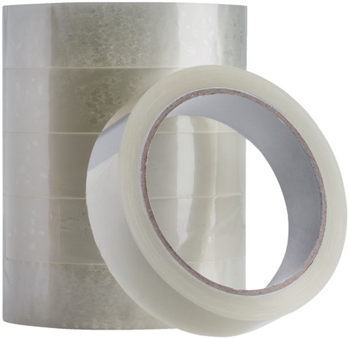 Plakband Quantore 25mmx66m transparant