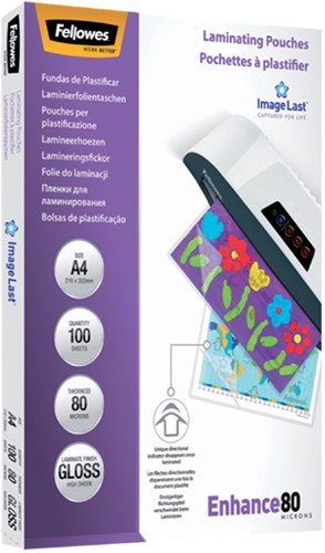 Lamineerhoes Fellowes A4 2x80micron glans 100 stuks-1