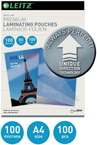 Lamineerhoes Leitz iLAM A4 2x100micron 100stuks-2