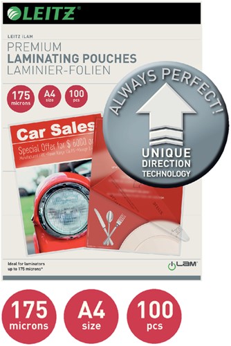 Lamineerhoes Leitz iLAM A4 2x175micron 100stuks-2