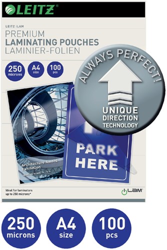 Lamineerhoes Leitz iLAM A4 2x250micron 100stuks-3