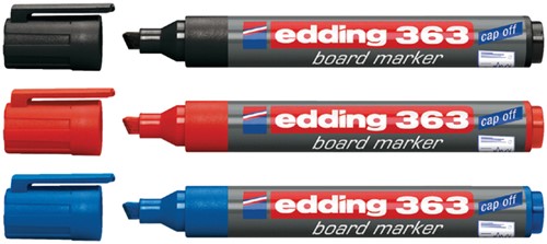 Viltstift edding 363 whiteboard schuin 1-5mm zwart-1