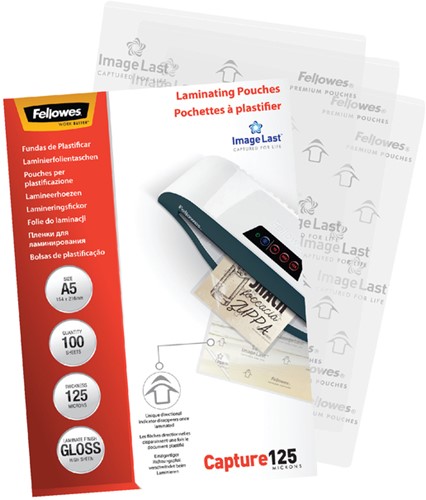 Lamineerhoes Fellowes A5 2x125micron glans 100 stuks-2