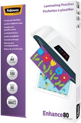 Lamineerhoes Fellowes A4 2x80micron mat 100stuks