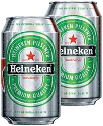 Bier Heineken blikje 0.33l