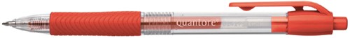 Gelschrijver Quantore grip drukknop 0.7mm rood