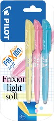 Markeerstift PILOT friXion light soft pastel assorti blister à 3 stuks