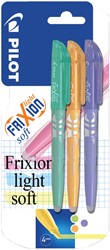 Markeerstift PILOT friXion light soft assorti blister à 3 stuks