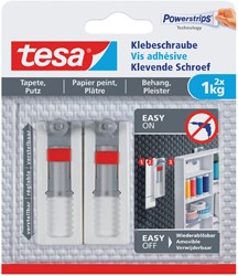 Klevende schroef Tesa behang en pleisterwerk verstelbaar 1kg