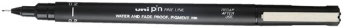 Fineliner Uni-ball Pin 0.2mm zwart