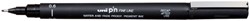 Fineliner Uni-ball Pin 0,6mm zwart