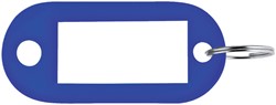 Sleutellabel Pavo kunststof blauw