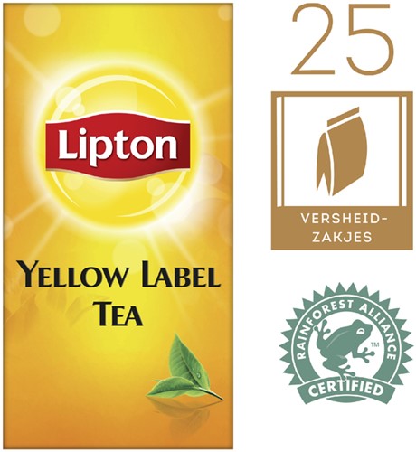 Thee Lipton yellow label 25x1.5gr