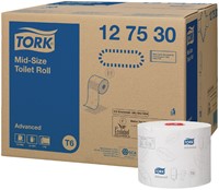 Toiletpapier Tork Mid-size T6 premium 2-laags 100m  wit 127530-2