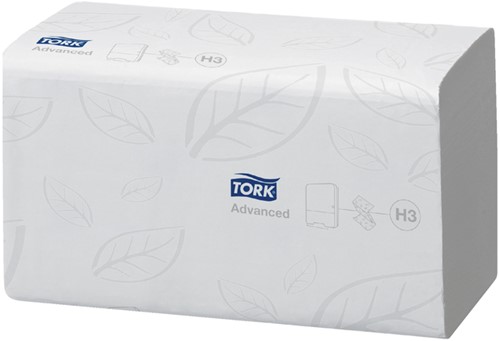 Handdoek Tork H3 Advanced Z-gevouwen 2-laags wit 290163-2