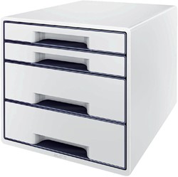 Ladenblok Leitz WOW 4 laden wit/grijs
