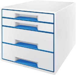 Ladenbox Leitz WOW 4 laden wit/blauw