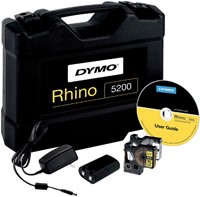 Labelprinter Dymo Rhino 5200 industrieel abc 19mm geel in koffer-2