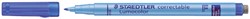 Viltstift Staedtler Lumocolor 305 non permanent correctable F blauw