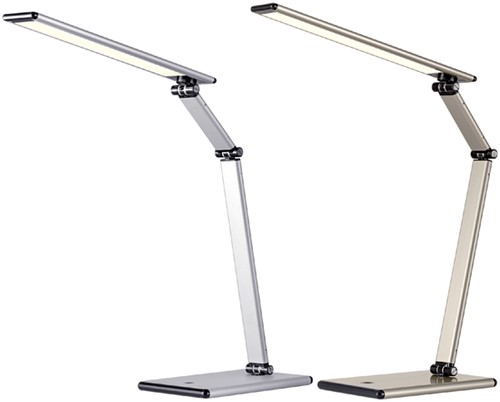 Bureaulamp Hansa led Slim zilvergrijs-2