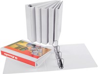 Presentatieringband Esselte Essentials panorama A4 4-rings D-mechaniek 25mm wit-3