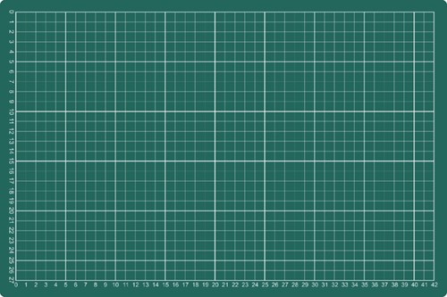 Snijmat A3 450X300mm groen