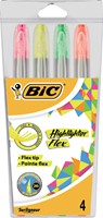 Markeerstift Bic flex assorti  blister à 4 stuks-3