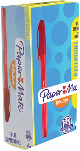 Balpen Paper Mate Inkjoy 100 medium rood-2