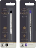 Balpenvulling Parker Quink breed blauw breed blister à 1 stuk-2