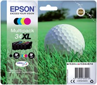 Inktcartridge Epson 34XL T3476 zwart + 3 kleuren-2