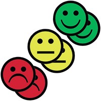 Magneet smiley 25mm emotie blij groen 5 stuks-2