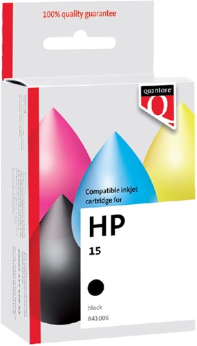 Inktcartridge Quantore alternatief tbv HP C6615D 15 zwart-2