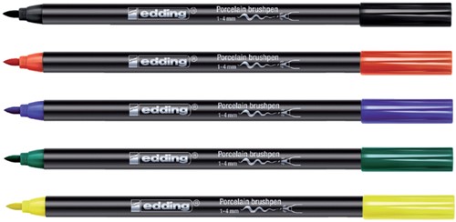 Brushpen edding 4200 porselein blauw-3