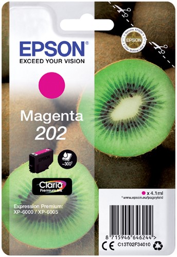 Inktcartridge Epson 202 T02F34 rood