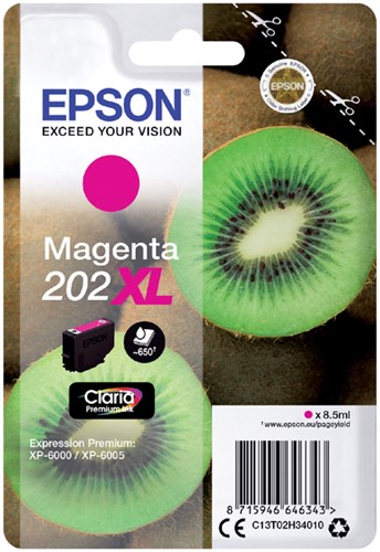 Inktcartridge Epson 202XL T02H34 rood