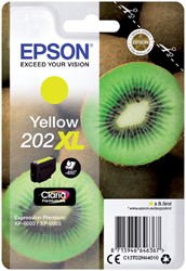 Inktcartridge Epson 202XL T02H44 geel HC