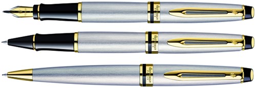 Balpen Waterman Expert stainless steel GT medium-2