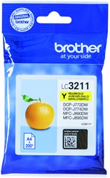 Inktcartridge Brother LC-3211 geel