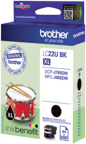 Inktcartridge Brother LC-22UBK zwart-3