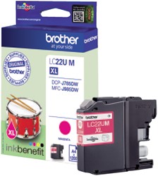 Inktcartridge Brother LC-22UM rood