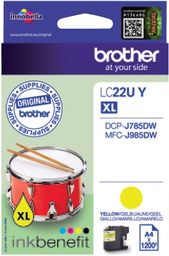 Inktcartridge Brother LC-22UY geel-2