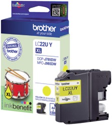 Inktcartridge Brother LC-22UY geel
